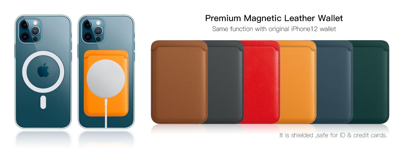 Magnetic Magsafe Wallet Case(Green)