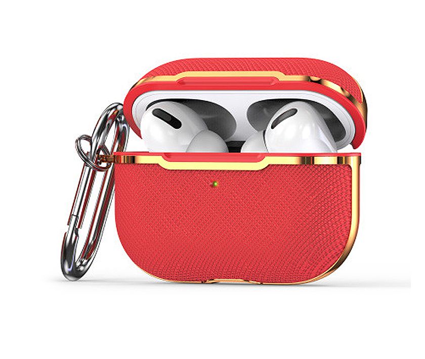 Classic Leather Airpods Pro Case (Red)