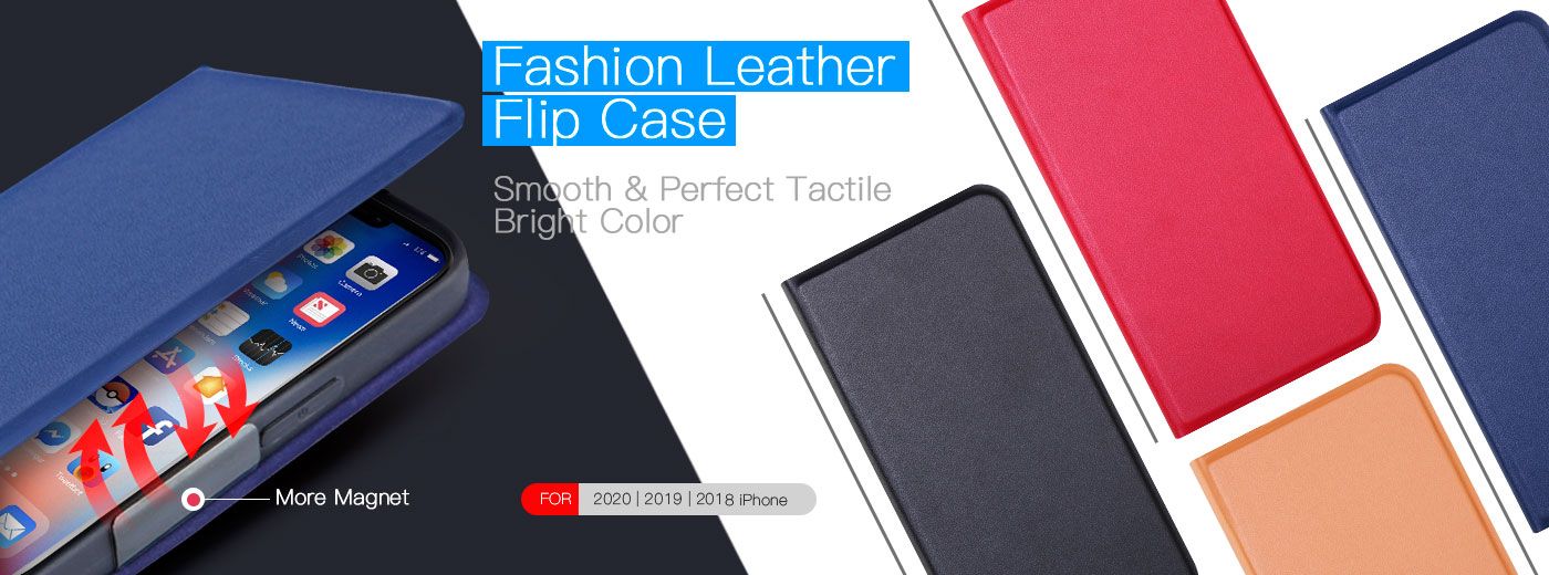 Fashion Flip Leather Case (Blue)
