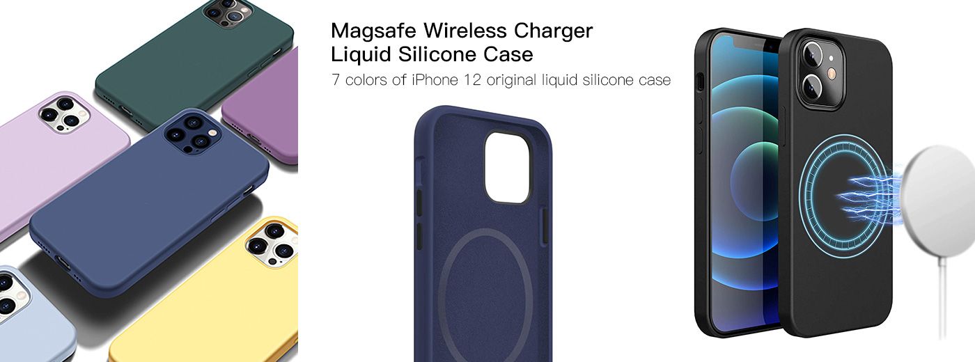 Silicone case with magsafe (Plum)