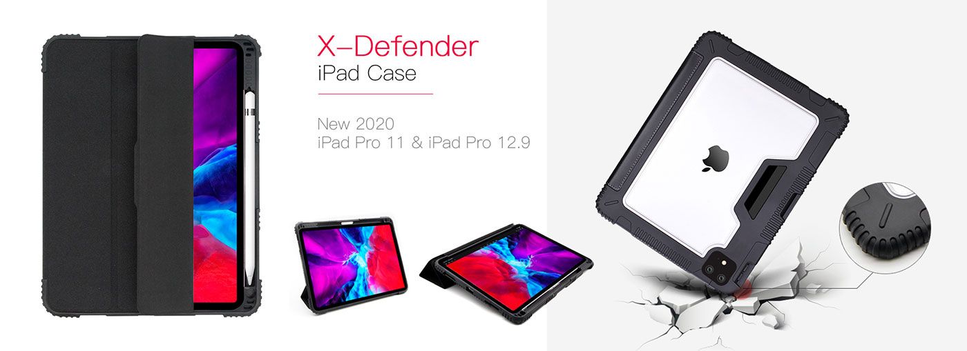 X-Defender Impact Protection iPad Case