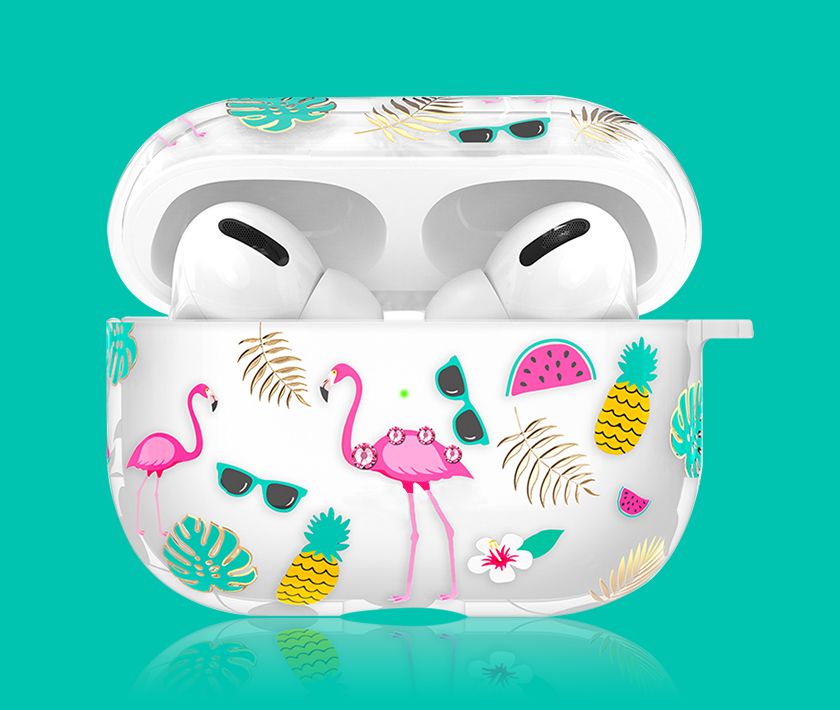 Rhinestone/Crystal Airpods Pro Case (Flamingo)