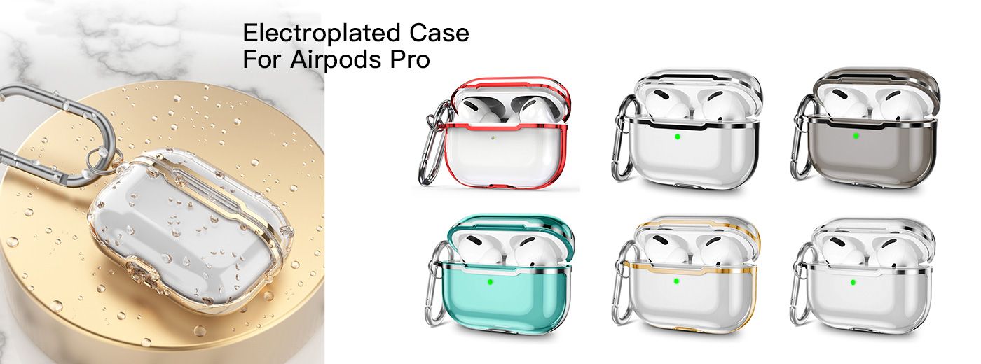 Impact Protection Airpods Pro Case (Black Plating)