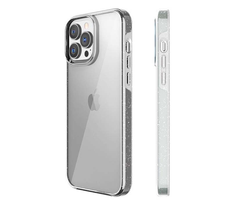 Fashionable Hybrid Transparent 100% biodegradable Case For iPhone(White)