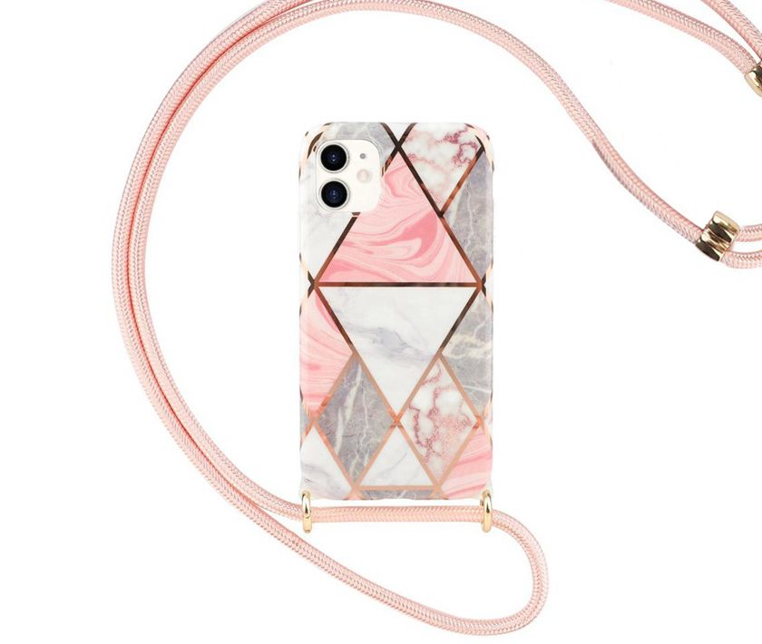 Fashion pattern lanyard iPhone case（Customized）