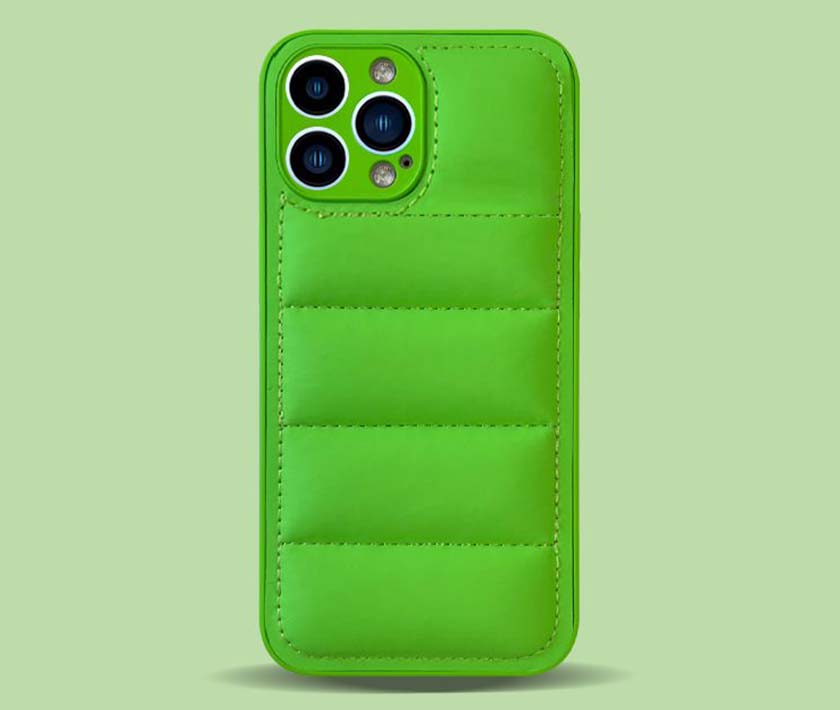 Fashional Down Jacket Style Phone Case(Green)