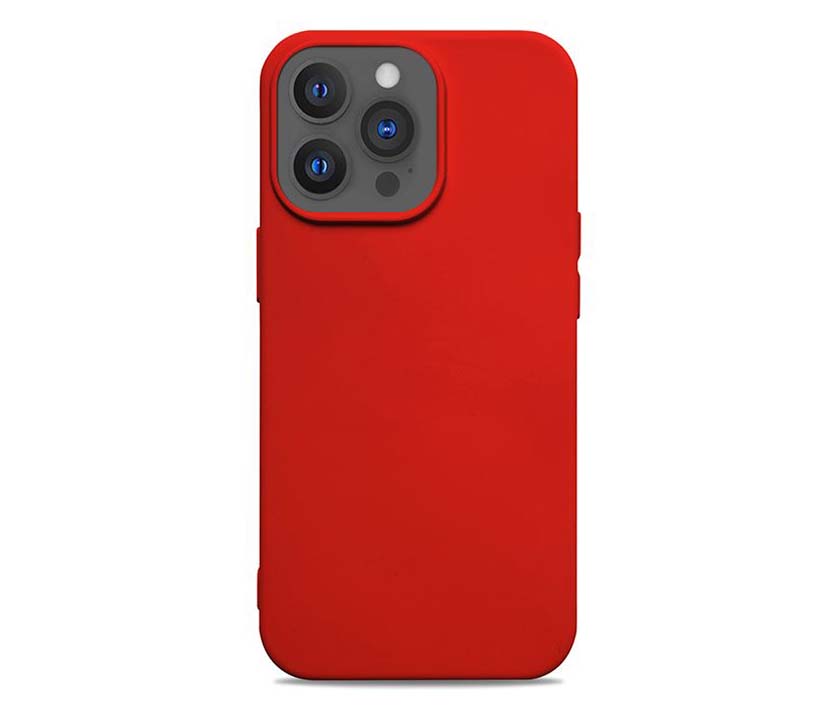 Imitation Liquid Silicone Case For Phones(TPU+Rubber Oil)-Dark Red