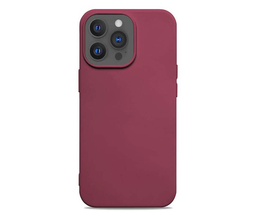 Imitation Liquid Silicone Case For Phones(TPU+Rubber Oil)-Fuchsia