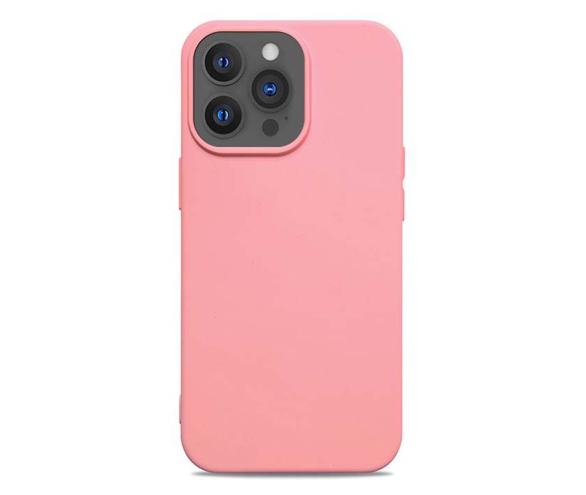 Imitation Liquid Silicone Case For Phones(TPU+Rubber Oil)-Pink